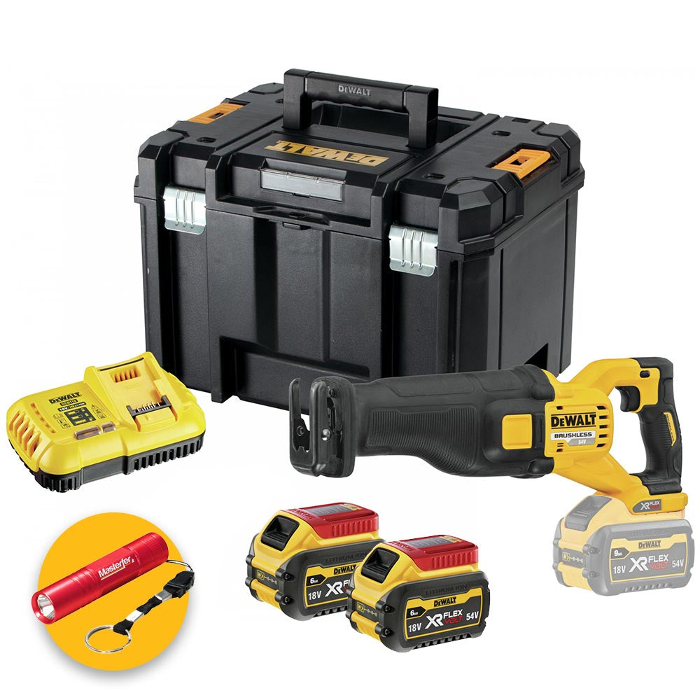 Dewalt DCS389X2-QW - Sega universale a gattuccio 54V XR FLEXVOLT 2 x 9Ah
