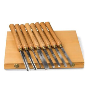 Holzstar 5931011 - Kit utensili per tornitura 8 pezzi