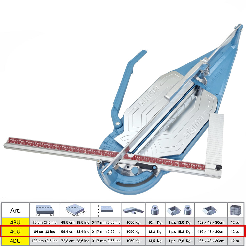 Sigma 4CU - Tagliapiastrelle incisione a trazione, taglio fino a 84 cm - Image 2