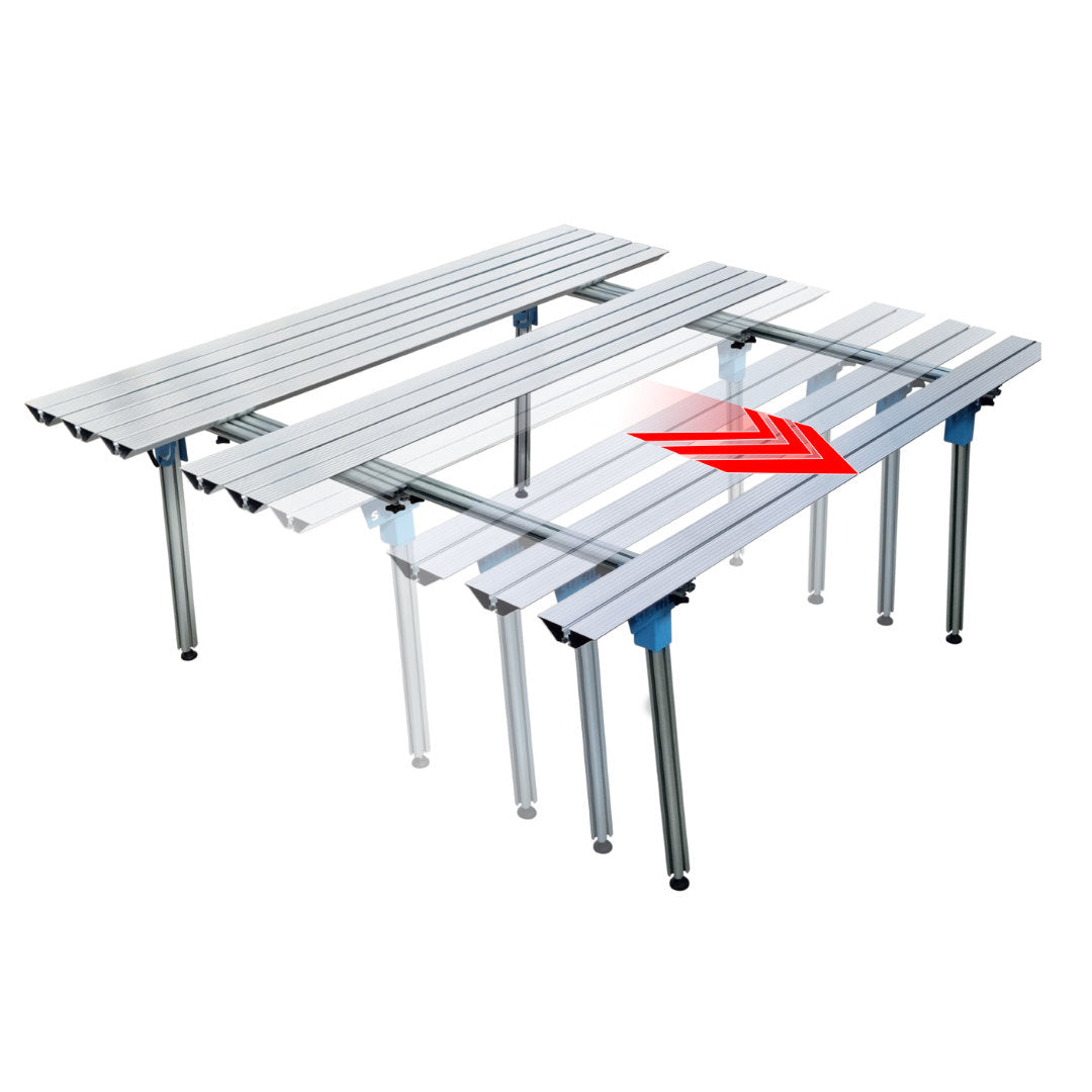 Sigma 63G - Banco da lavoro per piastrellista allargabile, 180x96/165 - 200kg