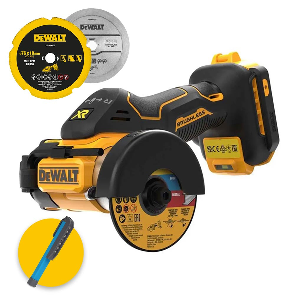 Dewalt DCS438N-XJ - Mini smerigliatrice a batteria 18V - disco da 76 mm - solo corpo - Image 2