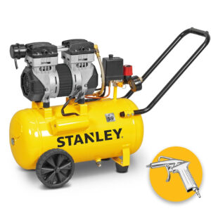 Stanley DST 150/8/24 Compressore aria silenzioso 24 lt, 1,3 HP