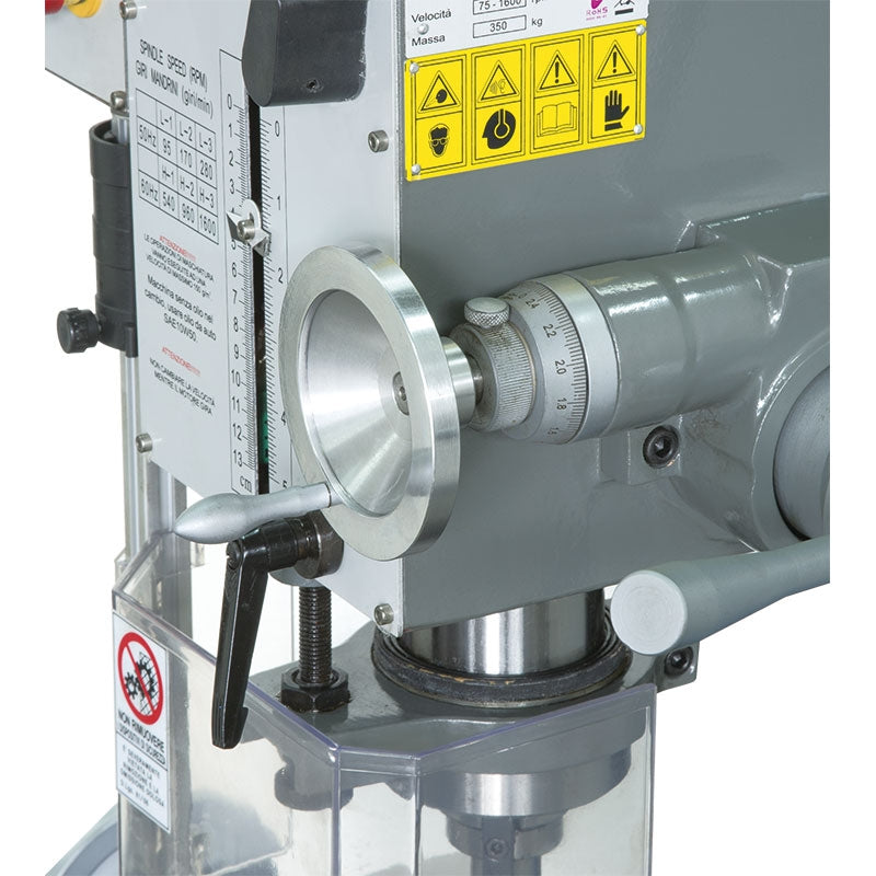 Fervi T044/400V - Trapano fresa da banco ad ingranaggi - Image 4