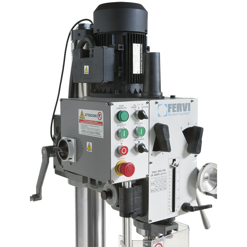 Fervi T047/230V - Trapano fresa ad ingranaggi con maschiatura temporizzata - Image 4