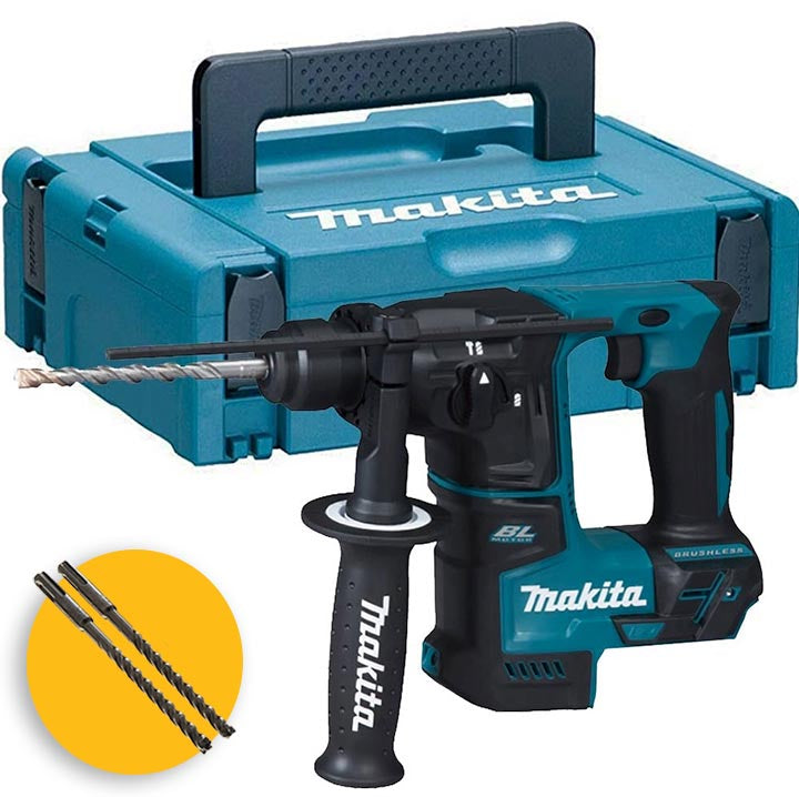 Makita DHR171ZJ - Tassellatore a batteria 18V, solo corpo in valigetta