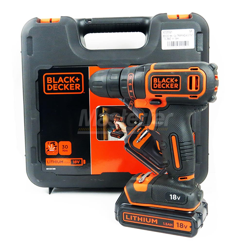 Black u0026 Decker BDCDC18K - Trapano Avvitatore a batteria 18V 1,5 ah - Image 5