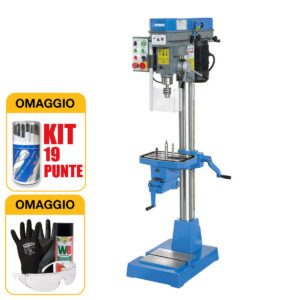 Fervi T071 - Trapano a colonna a cinghia Fervi - Trifase 400 V 50 Hz 500W/1000W
