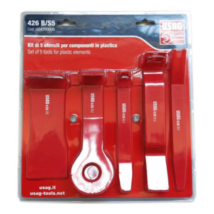 Usag 426 B/S5 - Kit di 5 leve per smontaggio carrozzeria e plastica