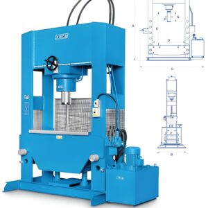 OMCN 280/R+022/D PRESSA ELETTROIDRAULICA DUE VELOCITA' 300 Tonnellate 5,5 Kw
